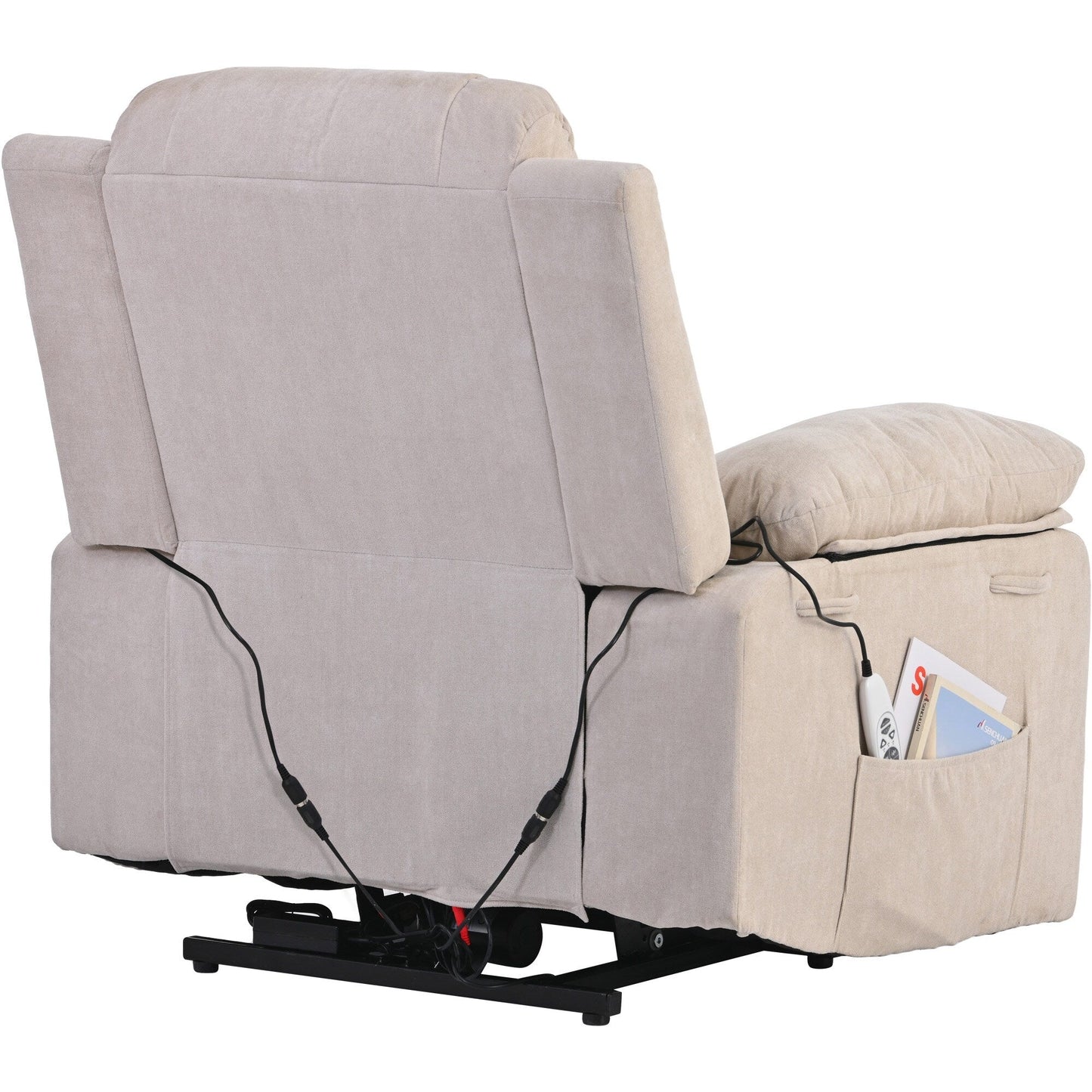 Massage Recliner Chair for Seniors-Power Lift,Adjustable Massage,Heating Features,Infinite Position Reclining,and Side Pocket