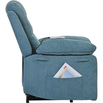 Massage Recliner Chair for Seniors-Power Lift,Adjustable Massage,Heating Features,Infinite Position Reclining,and Side Pocket
