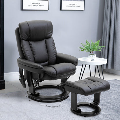 Massage Recliner Chair with Ottoman 10 Point Vibration