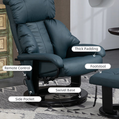 Massage Recliner Chair with Ottoman