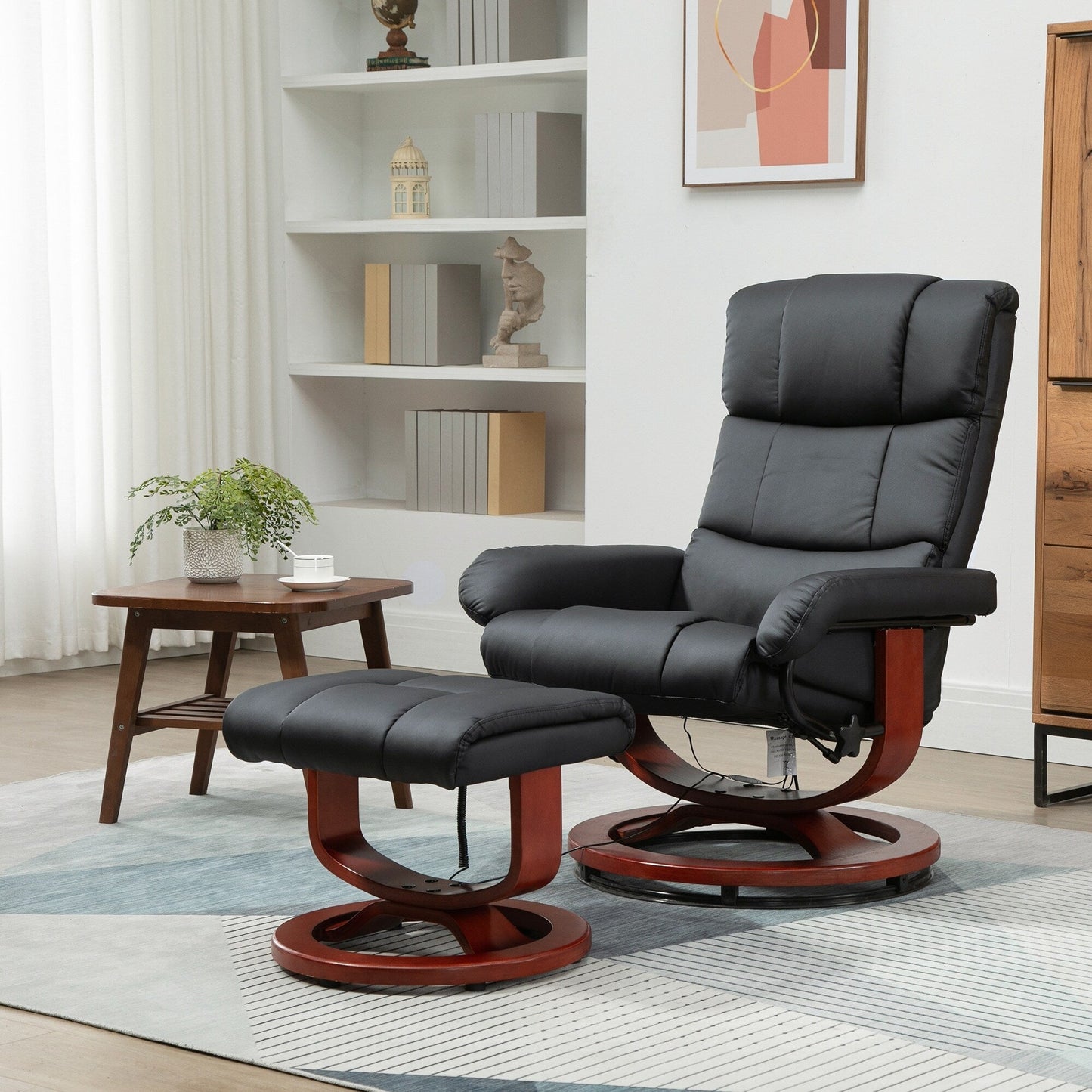 Massage Recliner Chair with Ottoman