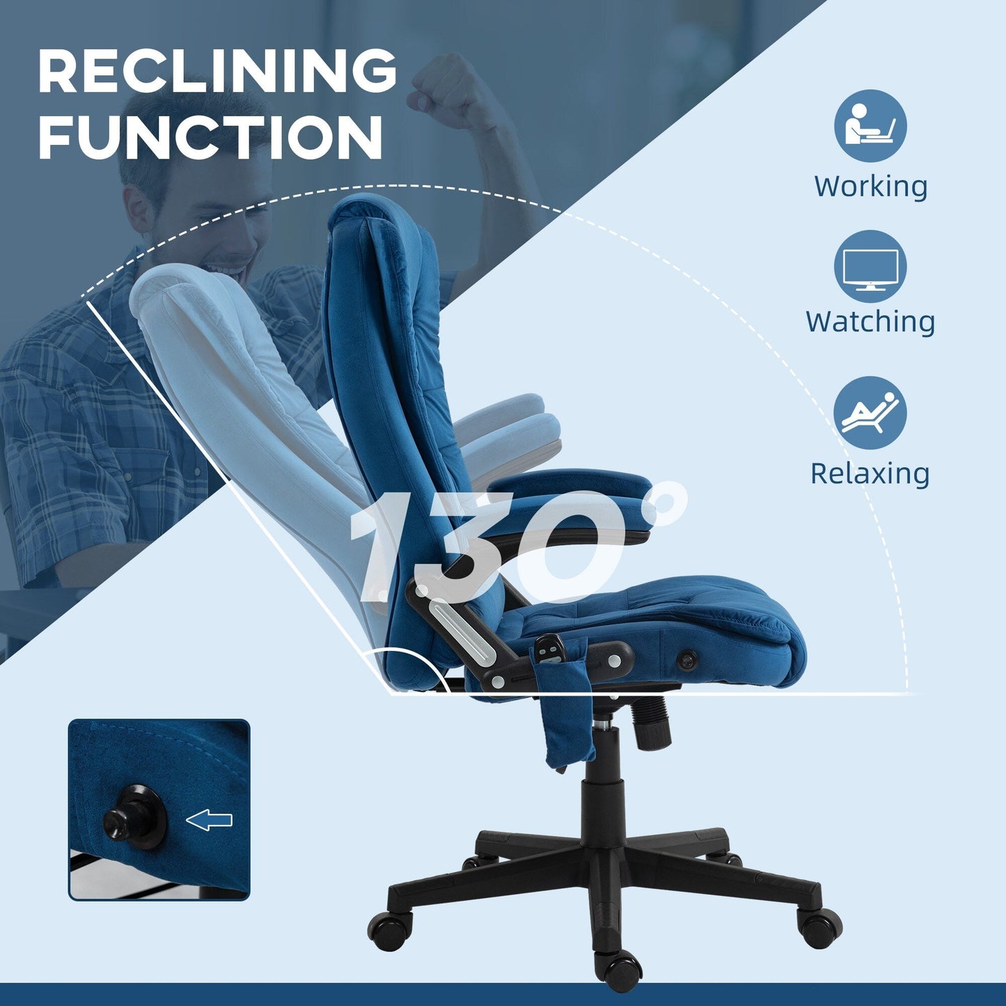 Massage Recliner Chair with Ottoman