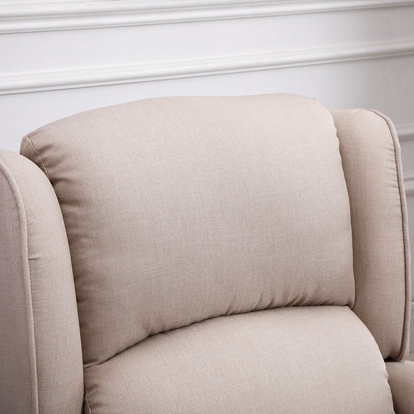 Massage Recliner Sofa with Heating, Adjustable Backrest, Wired Remote Control and Side Pocket Storage