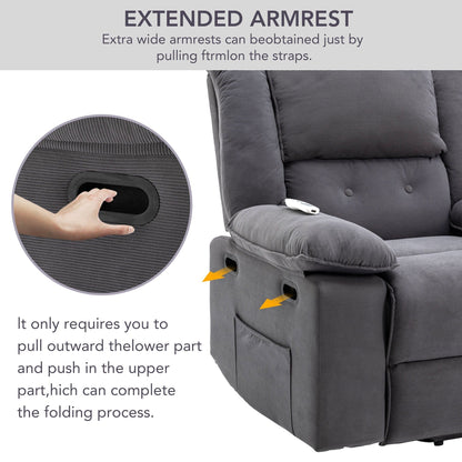 Massage Recliner,Power Lift Chair for Elderly with Adjustable Massage and Heating Function,Recliner Chair