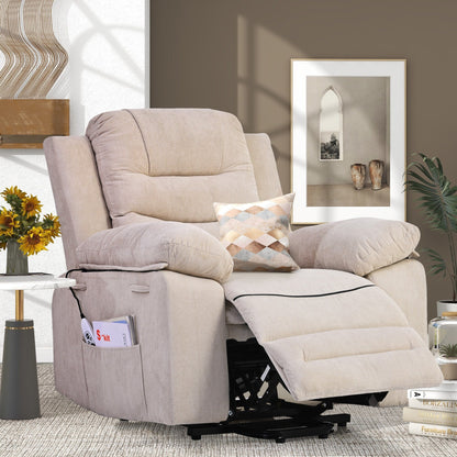 Massage Reclinerpower Lift Chair For Elderly With Adjustable Massage And Heating Function