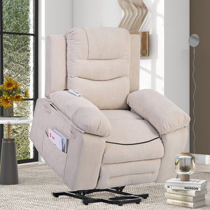 Massage Reclinerpower Lift Chair For Elderly With Adjustable Massage And Heating Function