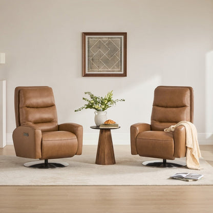 Mateo Dual Motor Power Swivel Recliner Lounge Chair