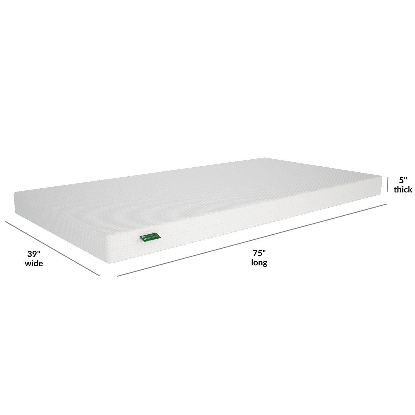 Max and Lily 5 Memory Foam Mattress Twin