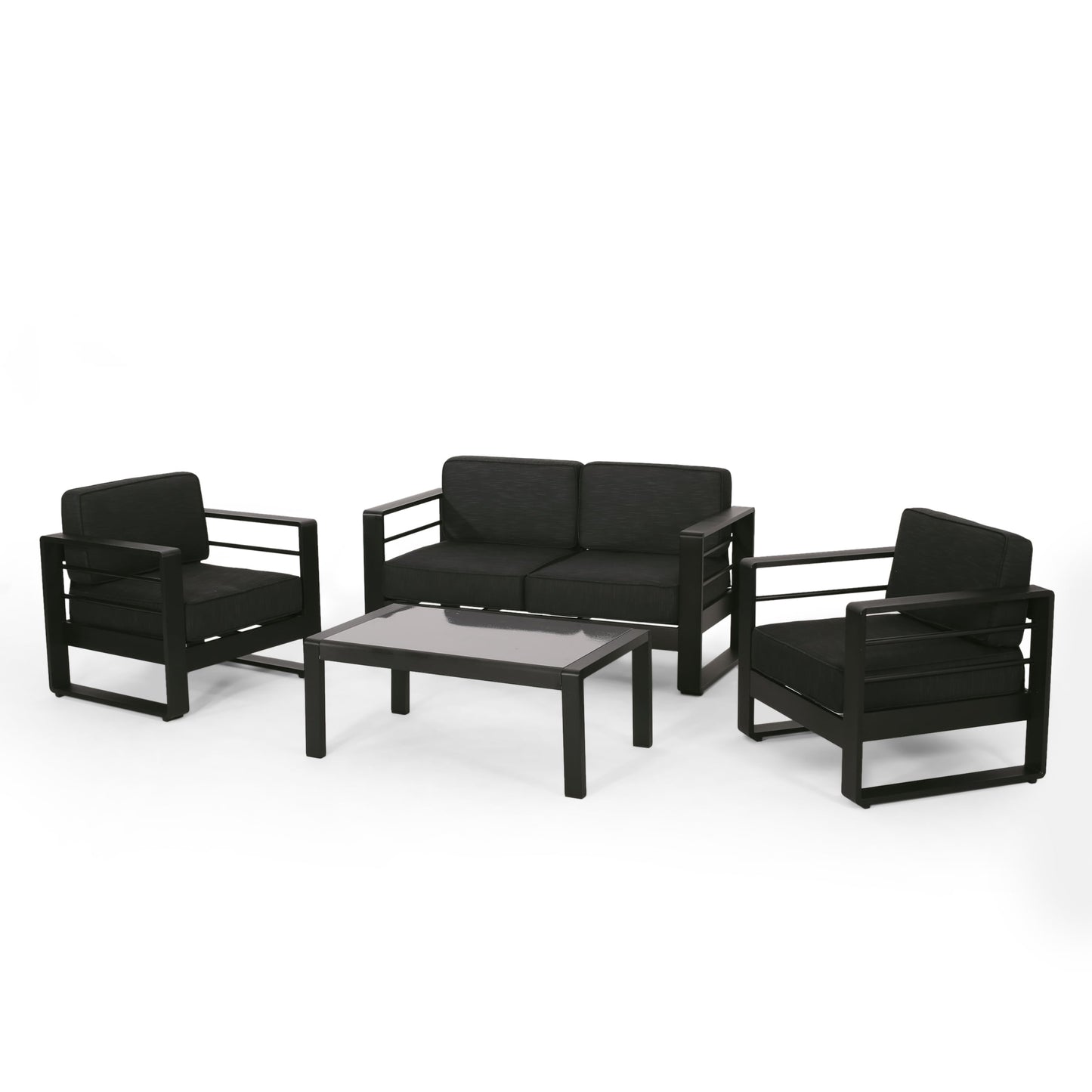 Maya Bay Aluminum Chat Set by Christopher Knight Home