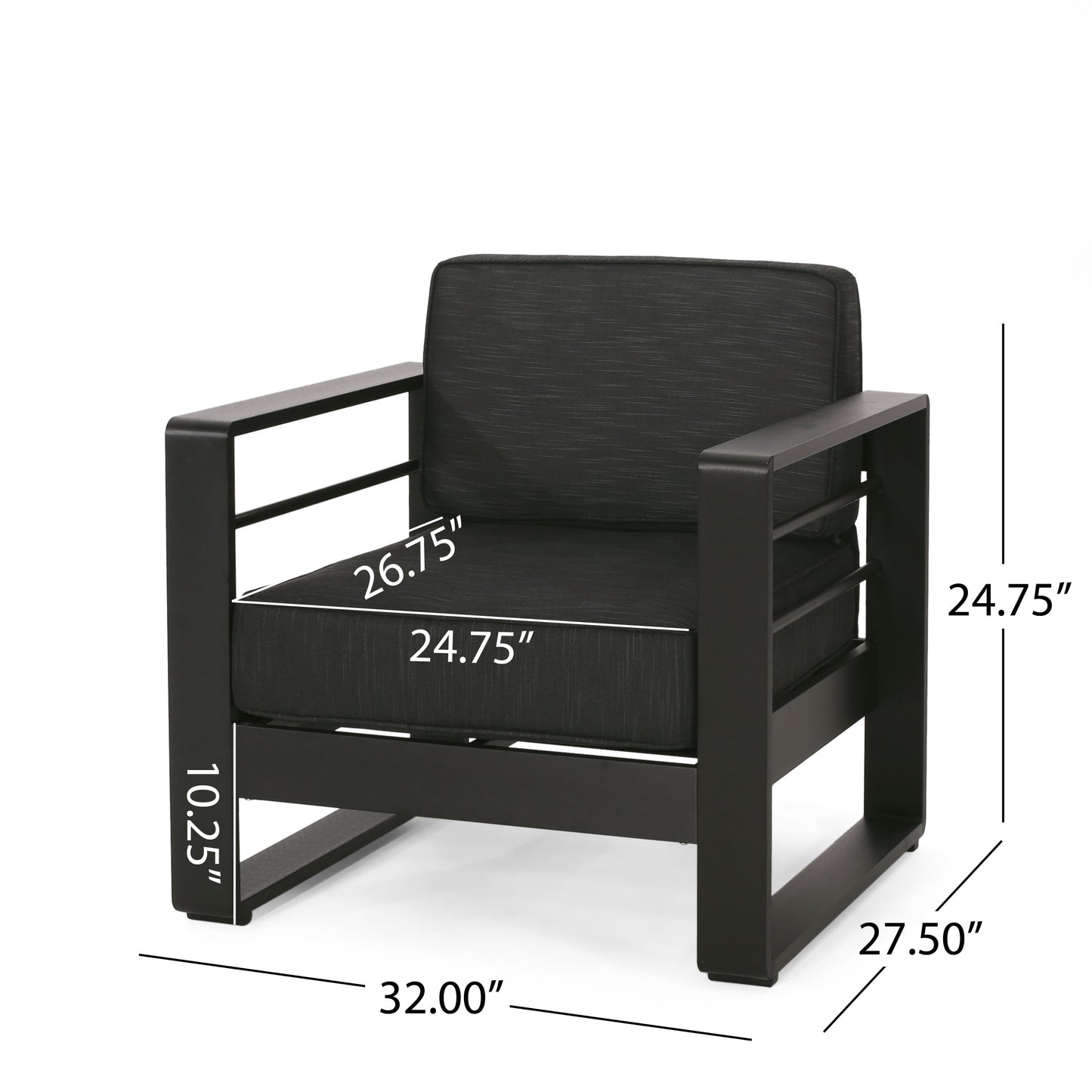 Maya Bay Aluminum Chat Set by Christopher Knight Home