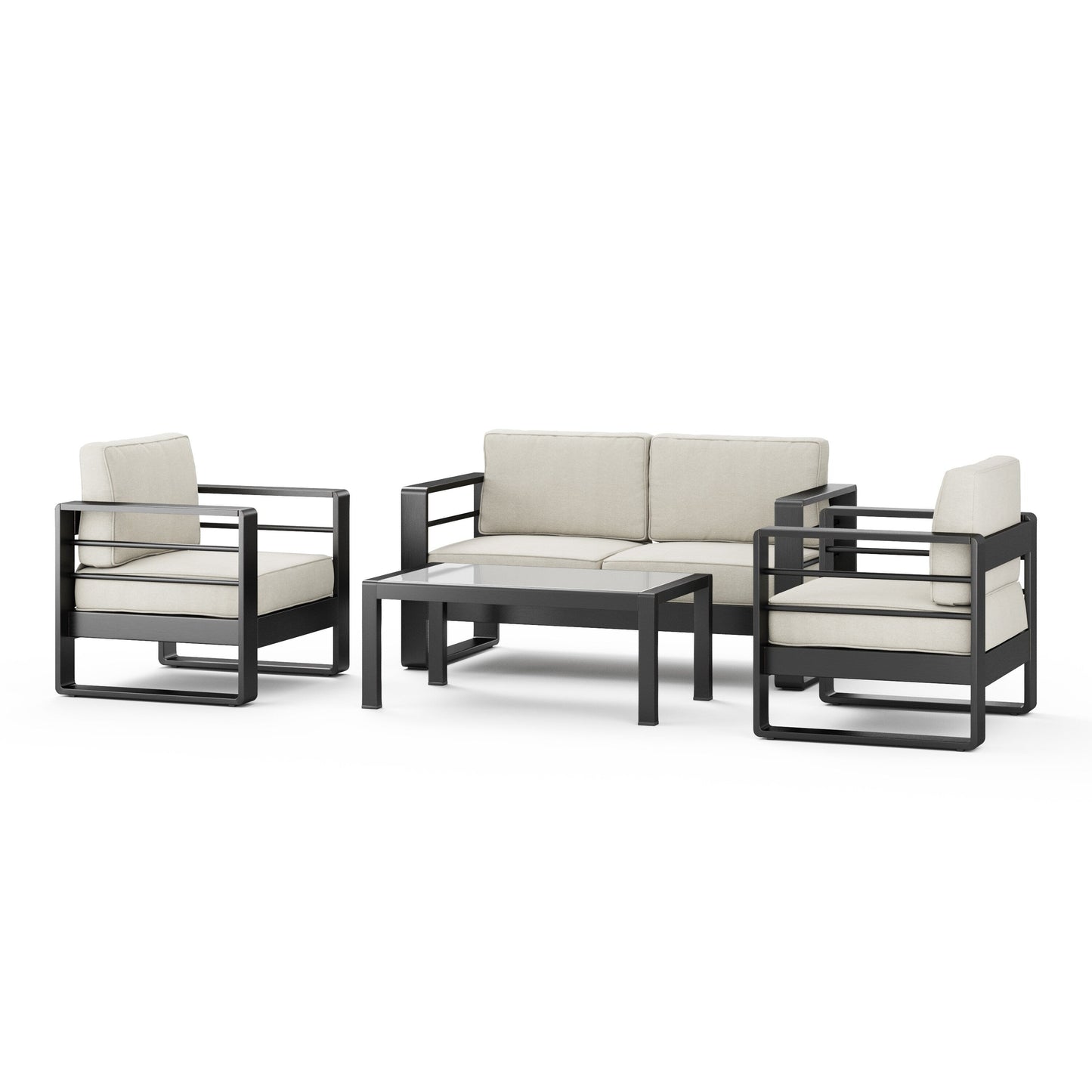Maya Bay Aluminum Chat Set by Christopher Knight Home
