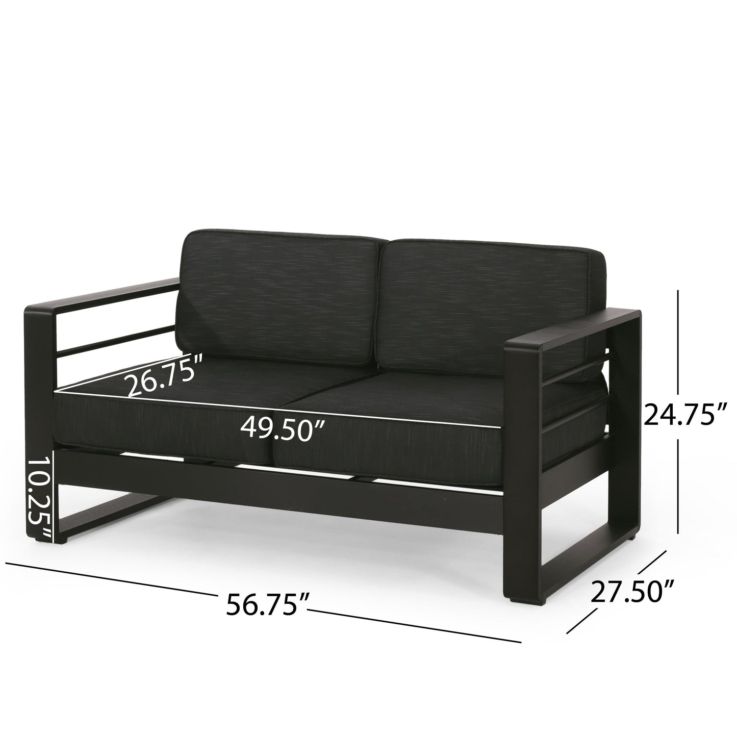 Maya Bay Aluminum Chat Set by Christopher Knight Home