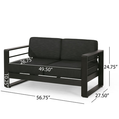 Maya Bay Aluminum Chat Set by Christopher Knight Home