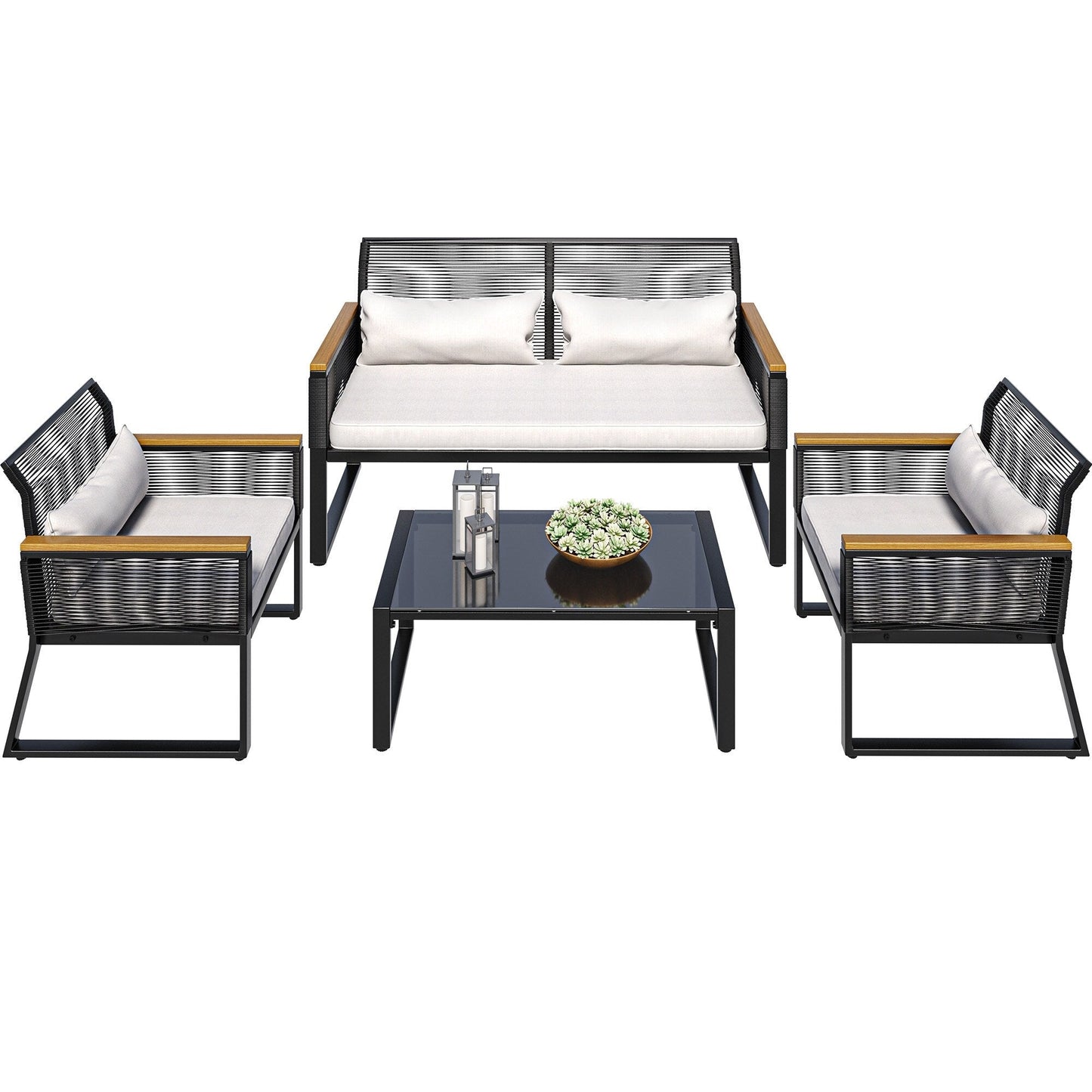 Mcferran 4 - Person Seating Group with Cushions