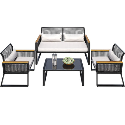 Mcferran 4 - Person Seating Group with Cushions
