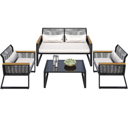 Mcferran 4 - Person Seating Group with Cushions
