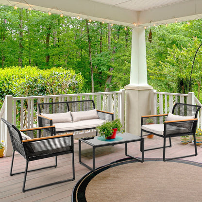 Mcferran 4 - Person Seating Group with Cushions