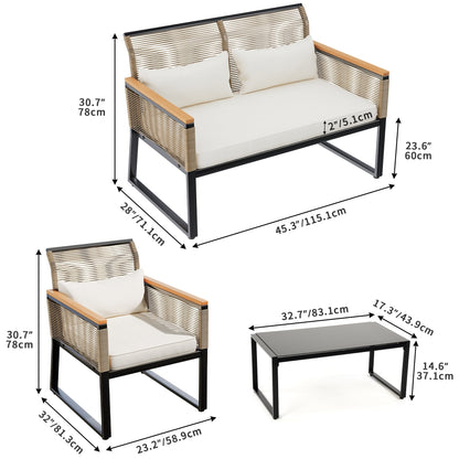 Mcferran 4 - Person Seating Group with Cushions