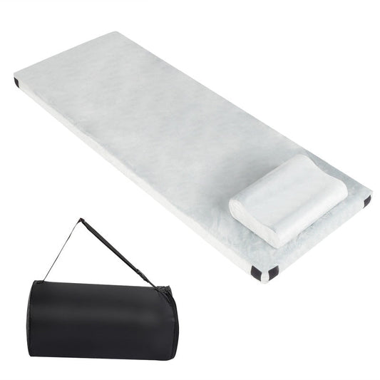 Memory Foam Camping Mattress with Pillow & Removable Cover & Hangbag