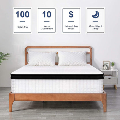 Comfort Support Innerspring Hybird Mattress in a Box, Multiple Sizes