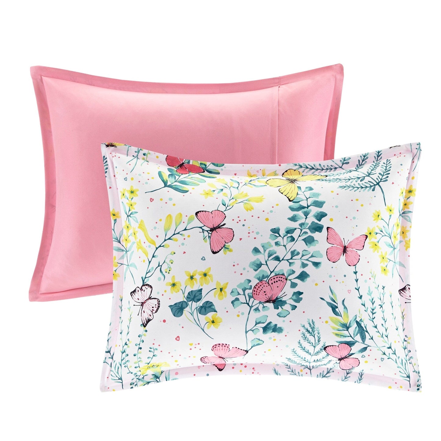 Intelligent Design Kids Caroline Pink Printed Butterfly Comforter Set