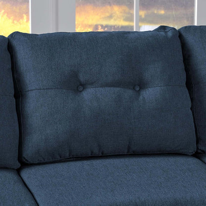 Mid-Century 5-Piece Modular Sectional Sofa with Button-Tufted Cushions for Living Room