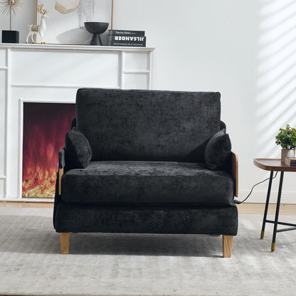 Mid-Century Modern 3-in-1 Foldable Sofa Bed Recliner, Convertible Sleeper