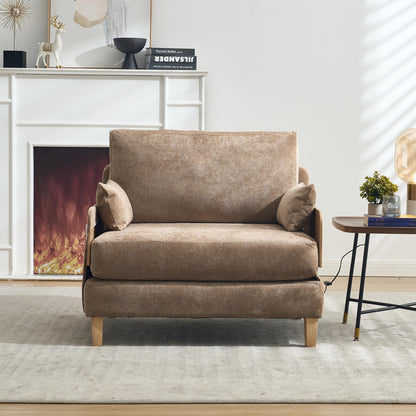 Mid-Century Modern 3-in-1 Foldable Sofa Bed Recliner, Convertible Sleeper