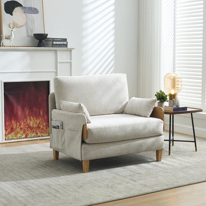Mid-Century Modern 3-in-1 Foldable Sofa Bed Recliner, Convertible Sleeper