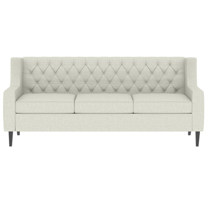 Mid Century Modern 78.75 Polyester 3-seater Sofa with Button Tufted Backrest and Comfy Cushion for Living Room