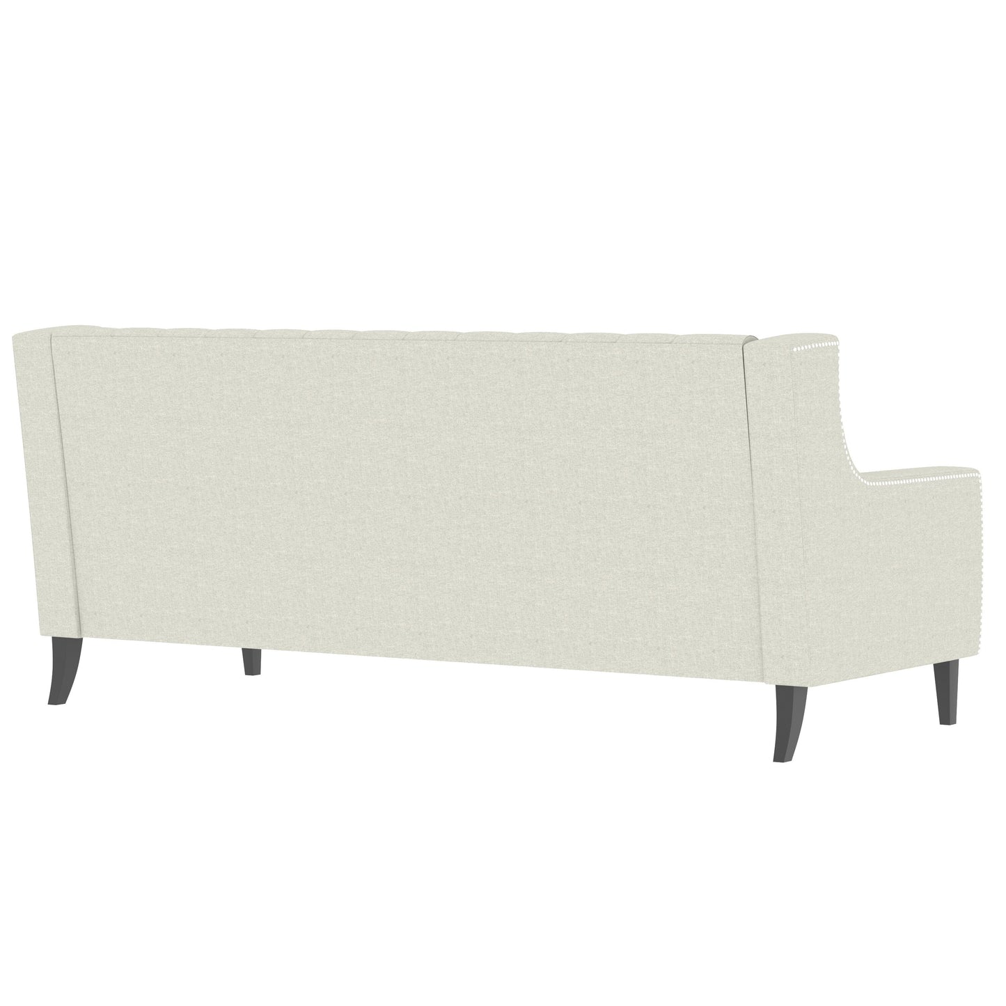 Mid Century Modern 78.75 Polyester 3-seater Sofa with Button Tufted Backrest and Comfy Cushion for Living Room