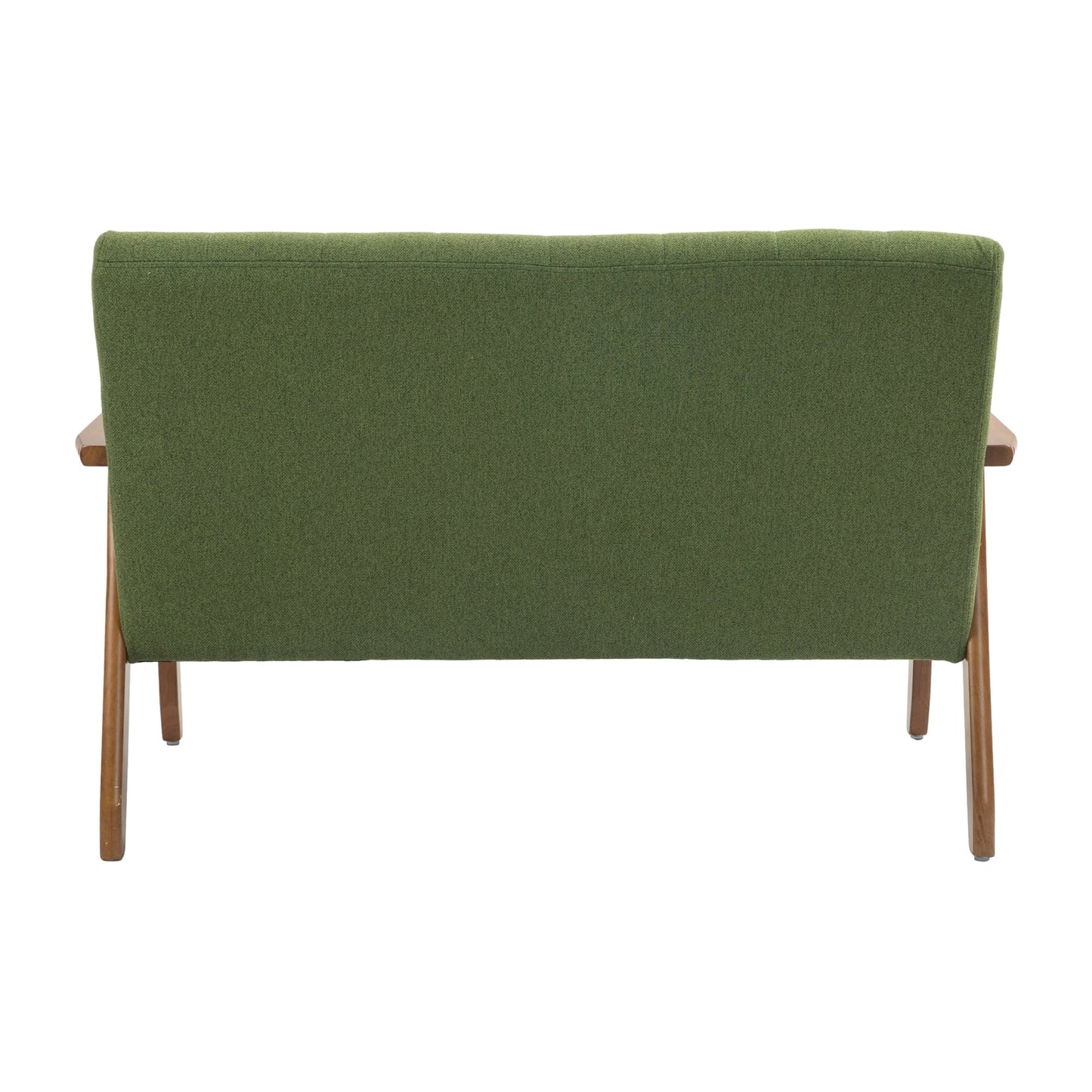 Mid-Century Modern Solid Loveseat Sofa Upholstered Loveseat, 2-Seat Upholstered Loveseat Sofa Couch