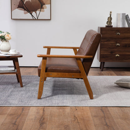 Mid-Century Modern Solid Loveseat Sofa Upholstered Loveseat, 2-Seat Upholstered Loveseat Sofa Couch