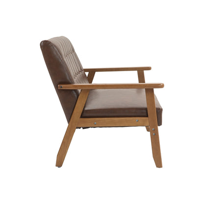 Mid-Century Modern Solid Loveseat Sofa Upholstered Loveseat, 2-Seat Upholstered Loveseat Sofa Couch