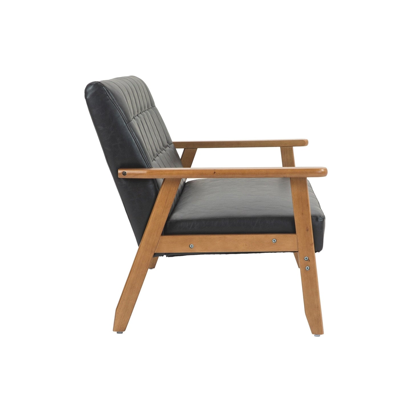 Mid-Century Modern Solid Loveseat Sofa Upholstered Loveseat, 2-Seat Upholstered Loveseat Sofa Couch