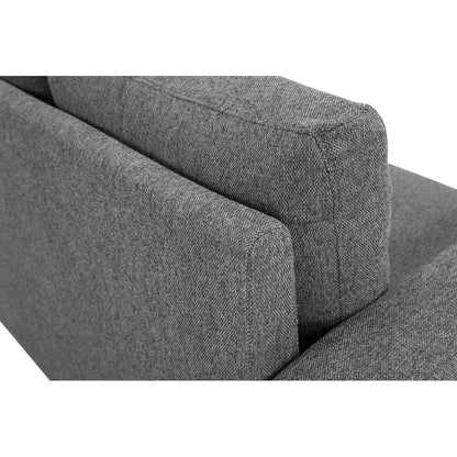 Miles Mid Century Modern Couch 3 Seater Sofa with Reversible Back Pillows Large