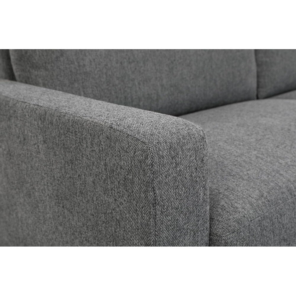 Miles Mid Century Modern Couch 3 Seater Sofa with Reversible Back Pillows Large