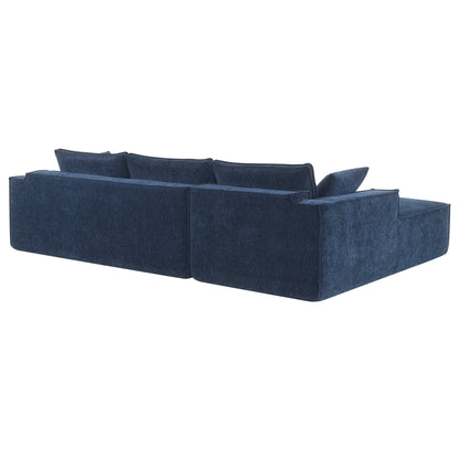 Minimalist Style Modular Sectional Sofa,Wrinkle-Resistant Chenille Couch Set,L-Shaped Compressed Sofa For Living Room