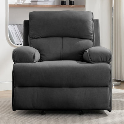 Mixoy Reclining Sofa Chair,Baby Velour Fabric Lazy Sofa Lift Oversized Massage Chair with Heat Vibration Function