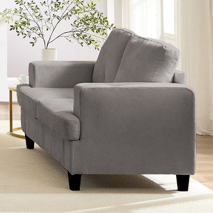 Mixoy W56Loveseat Sectional Sofa,Chenille Fabric Cloud Sleeper Comfy Upholstered 2-Seater Couches