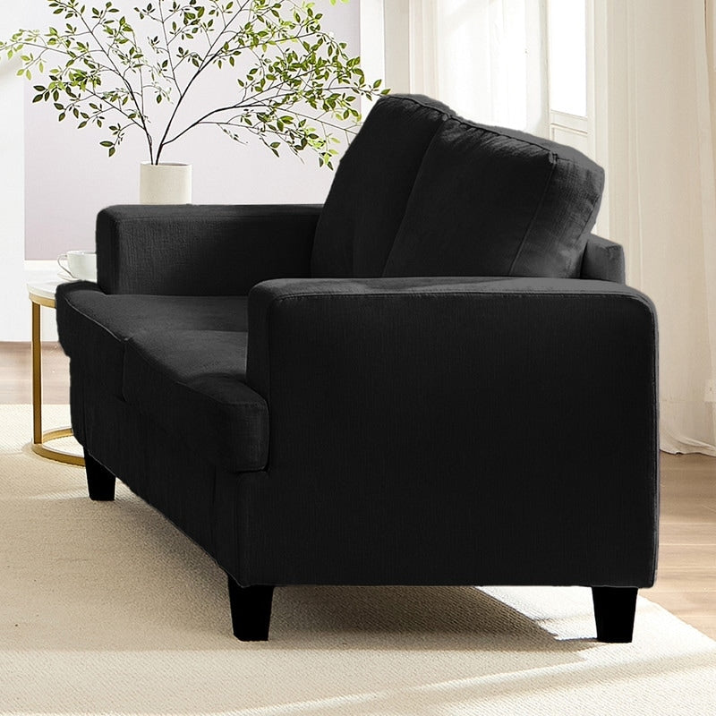Mixoy W56Loveseat Sectional Sofa,Chenille Fabric Cloud Sleeper Comfy Upholstered 2-Seater Couches