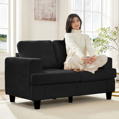 Mixoy W56Loveseat Sectional Sofa,Chenille Fabric Cloud Sleeper Comfy Upholstered 2-Seater Couches