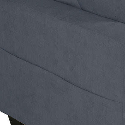 Moasis 80 3-seater Upholstered Sofa 2 Pillows Couches with Side Pockets for Living Room