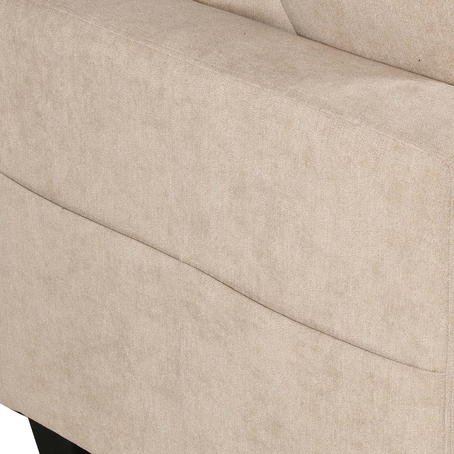 Moasis 80 3-seater Upholstered Sofa 2 Pillows Couches with Side Pockets for Living Room