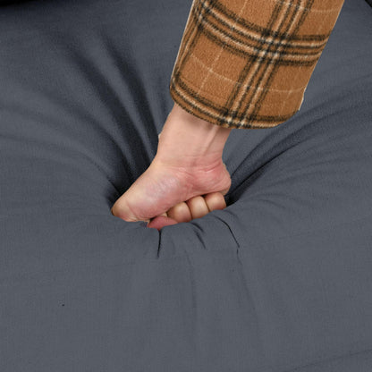 Moasis 80 3-seater Upholstered Sofa 2 Pillows Couches with Side Pockets for Living Room