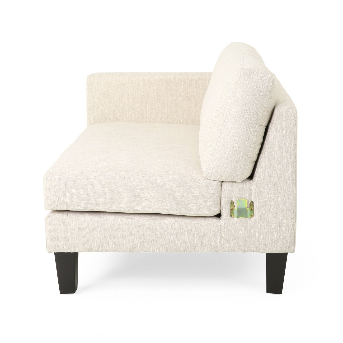 Modern 101 3-seater Sofa with Wood Legs and Two Pillows for Living Room