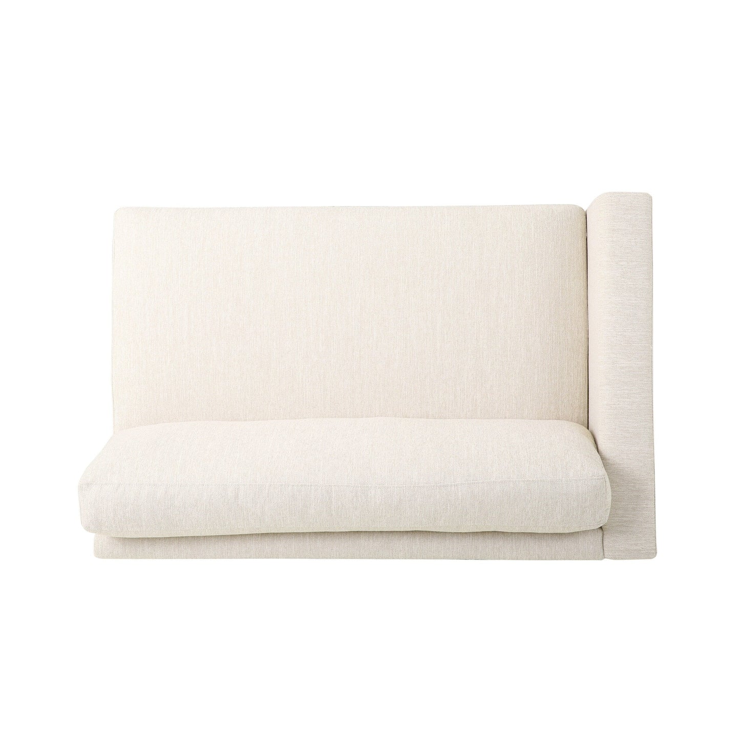 Modern 101 3-seater Sofa with Wood Legs and Two Pillows for Living Room