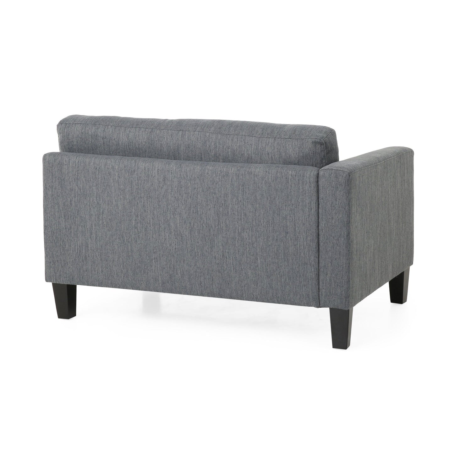 Modern 101 3-seater Sofa with Wood Legs and Two Pillows for Living Room
