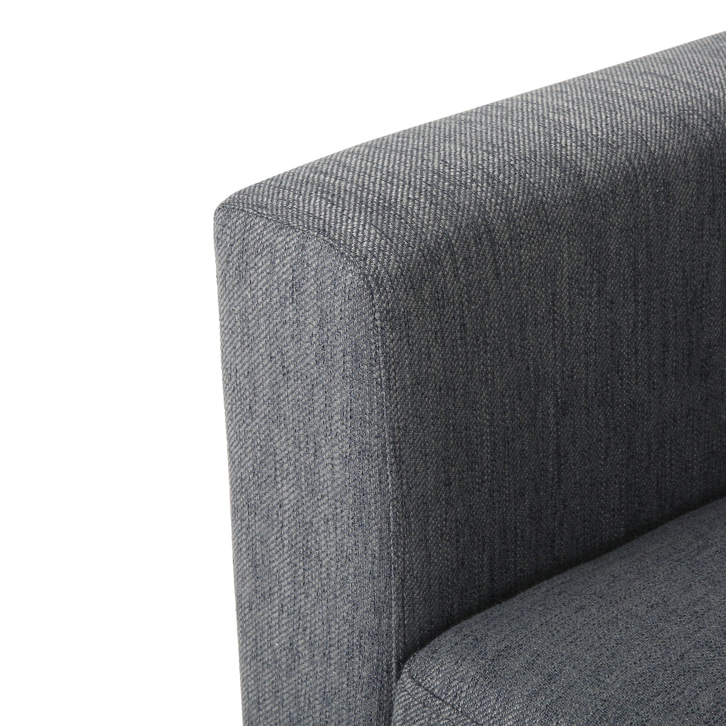 Modern 101 3-seater Sofa with Wood Legs and Two Pillows for Living Room