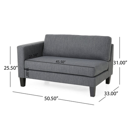 Modern 101 3-seater Sofa with Wood Legs and Two Pillows for Living Room